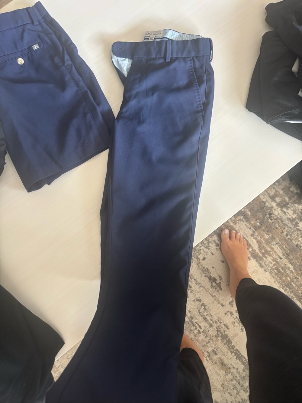 Peter Millar Boys Navy Dress Pants - Classic Tailored Fit